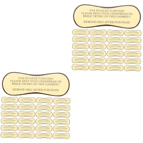GETAJGHSD 100 Stück Badeanzug Badehosen Etiketten, Aufkleber, Schutzetiketten Für Badeanzüge, Dessous Höscheneinlagen, Schutzaufkleber, Selbstklebende Höscheneinlagen, Selbstklebende von GETAJGHSD