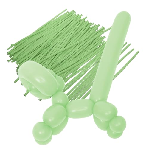 GETAJGHSD 100St Dekorative Luftballons Hochzeit lange Luftballons Party lange Luftballons verdrehter Tierballon Ballonmodellierung lange Luftballons Stütze lange Ballondekore Emulsion Green von GETAJGHSD