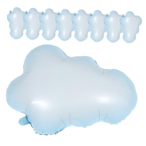 GETAJGHSD 10st Wolkenballon Dekorativer Luftballon Ballons Dekorationen Geburtstagsballon Dekorative Luftballons Zum Geburtstag Wolke Ballons Babyparty Partygeschenke Sky-blue Aluminiumfolie von GETAJGHSD