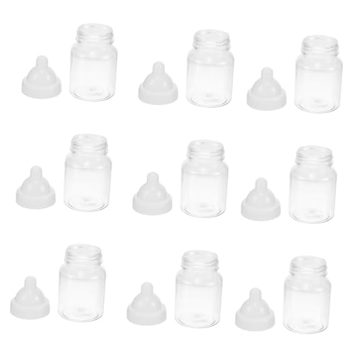 GETAJGHSD 12Er Boxen Süßigkeiten Box Überraschung Babyflasche Snacks Süßigkeitenboxen Süßigkeitenschachtel Partyzubehör für die Babyparty Schachteln für Süßigkeiten Plastik Weiß von GETAJGHSD