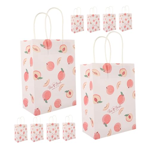 GETAJGHSD 18 Stück Handtaschen Geschenktüten Für Geschenktüten Mit Griffen Verpackungstaschen Für Floristen Papiertüten Kleine Geschenktüte Große Geschenktüten Mittlere Geschenktüten Papier von GETAJGHSD