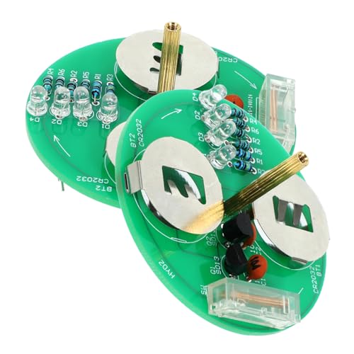 GETAJGHSD 2 Sätze Schweißset Draht Lautsprecher-kit Gyroskop-lötsatz Retro-Spiel Empfänger Kit-Spiel Lötprojekt Bausätze PCB-lötmittel PCB-lötset Brettspielset Fi-Spiel Löten Green Plastik von GETAJGHSD