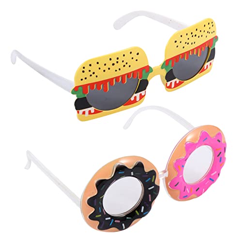 GETAJGHSD 2 Stück Partykleid Brille Ananas Partybrille Strandparty Sonnenbrille Weihnachtsbrille Party Fotoautomaten Requisiten Lustige Hawaiianische Sonnenbrille Sonnenbrille Foto von GETAJGHSD