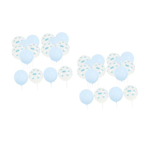 GETAJGHSD 200 Stk Partydekoration wedding decor ballons ballonie dekoration party balloons ballongas party dekoration luftballone Hochzeitsbankett Dekoration Ballondruck weißer Ballon Blue von GETAJGHSD