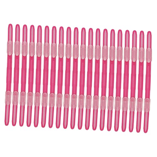 GETAJGHSD 20st Plastikbinder Binderinge Für Papier Büroklammer Chip-clips Ringclips Leichter Ordnerclip Sprengringe Für Ordner Halter Kleine Heftklammern Binderclip Zinke Loseblatt-clips Rot von GETAJGHSD