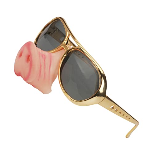 GETAJGHSD 2st Lustige Brille Clip Auf Sonnenbrillen Frauen Neuartige Verkleidungsbrille Halloween-streich-requisiten Sonnenbrille Damen Spaß Partybrille Für Erwachsene Augapfel Grouch Golden von GETAJGHSD