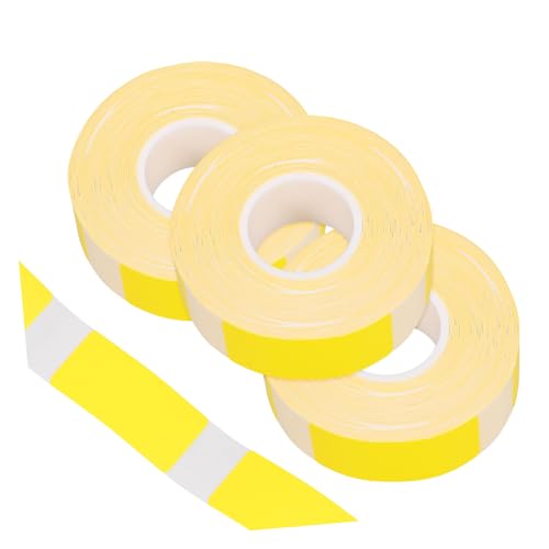 GETAJGHSD 3 Rollen Thermoetikettenpapier behälter gläser Beschriftung thermopapier Etikettenbänder Etiketten für Preisaufkleber Thermoaufkleber-Etiketten selbstklebendes Papier Yellow von GETAJGHSD