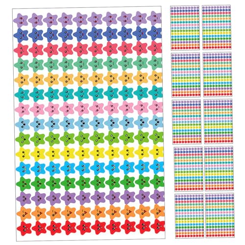 GETAJGHSD 30 Blätter Pentagramm-aufkleber Kleine Sternaufkleber Aufkleber Mit Kleinen Sternen Sterne-belohnungsaufkleber Fünfzackige Sternaufkleber Stickbilder Pergamin-trägerpapier Colorful von GETAJGHSD