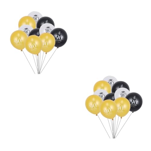 GETAJGHSD 30 Stk Partyzubehör Dekorationen zum 90. Geburtstag vorgefüllte Konfettiballons Gedenkballons Geburtstagsballons für 18-jährige Ballongas luftballons Partyballons Zahlenballons von GETAJGHSD