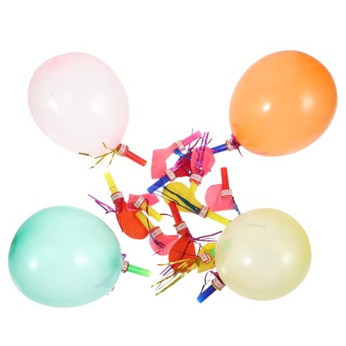 GETAJGHSD 300 Stk Partypfeifen spielzeug halloween mitgebsel weinacht weihnachts hits party decoration toy metallische Luftballons Krachmacher Ballon musikalische Ausbrüche Kinder Blowouts von GETAJGHSD