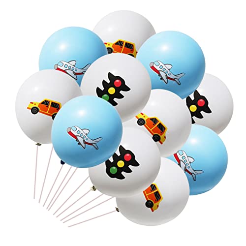 GETAJGHSD 30St Ballons Auto beige Luftballons Folienballons Ballongirlande zum Aufhängen, Basteldekorationen Schwarzgoldenes Luftballon-Girlanden-Set Partyballons fröhliche Autoballons von GETAJGHSD