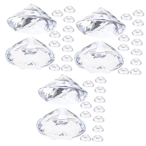 GETAJGHSD 36 Stk Diamond Position Kartenhalter Bild steht Platzkarten-Clips Staffelei stehen hochzeitsdeko visitenkarten halterung Bildhalter für Tische Tischnamenhalter Acryl Transparent von GETAJGHSD