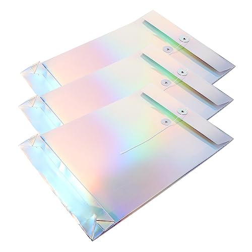 GETAJGHSD 3st Aktenaufbewahrungstaschen Praktische Aktenordner Bunte Aktenordner Aktentaschen Durchsichtige Organizer-taschen A4 Aktentasche Wiederverwendbare Dateiordner Laserpapier von GETAJGHSD