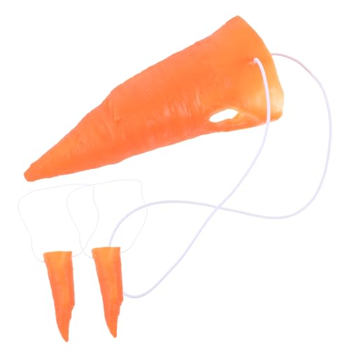 GETAJGHSD 3st Karotten-nasenstütze Schneemann-kleidungszubehör Magnetischer Nasenring Schneemann Requisiten Selber Machen Künstlicher Nasenring Maske Piercings Zucht Nasenringe Orange Vinyl von GETAJGHSD