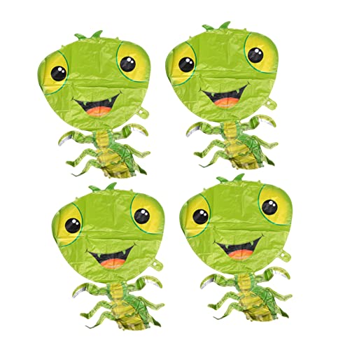 GETAJGHSD 4 Stück Tierischer Ballon Ballons Mit Zootieren Kinderballons Luftballons Für Kinderpartys Gecko-ballons Für Party Luftballons Für Die Gartenparty Ballonmasse Aluminiumfolie Green von GETAJGHSD