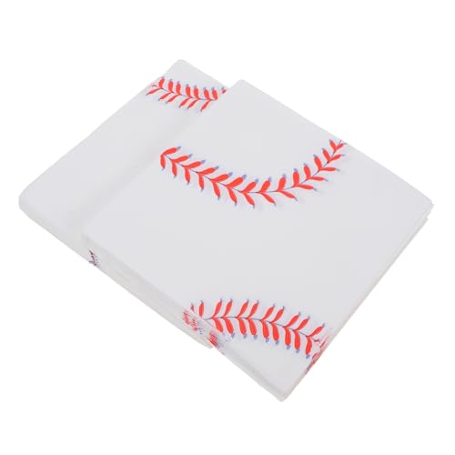 GETAJGHSD 40 Stück Baseball Servietten Baseball Basketball Dekoration Sport Party Dekoration Serviette Für Baseball Party Baseball Party Tischdekoration Baseball Partygeschenke von GETAJGHSD