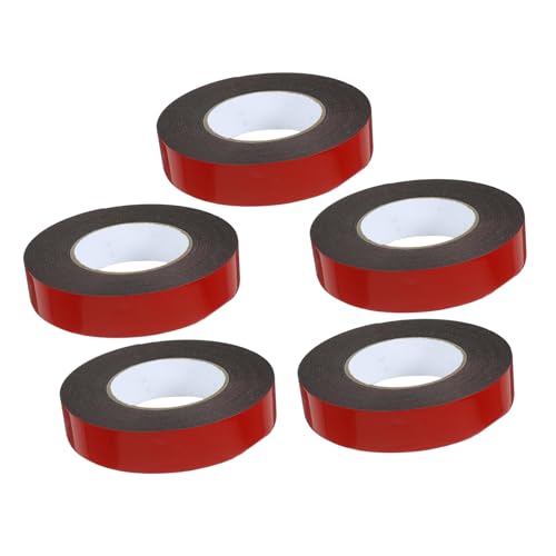 GETAJGHSD 5 Rollen Doppelseitiges Klebeband aus Schaumstoff Auto Doppelseitiges Netzband klebeband doppelseitig double sided tape Hochleistungs-Doppelseitiges Klebeband Hochleistungsband von GETAJGHSD