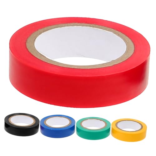 GETAJGHSD 5 Rollen Isolierband Oberbeleuchter Leistung Stecker Kabel Doppelt Steckdosenleiste Neon Farbiges Klebeband Flüssig Gaffers Tape Klebeband Selbstklebend Multi Trans-tape Pvc von GETAJGHSD