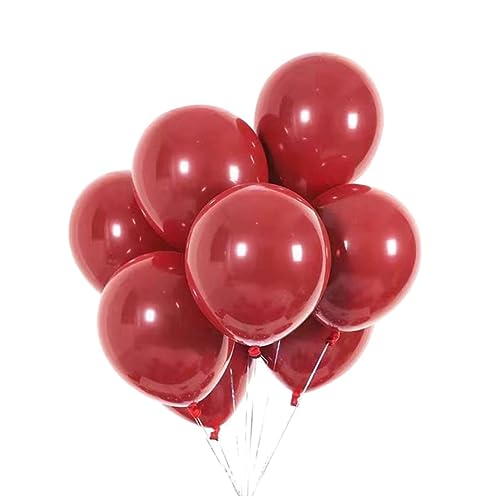 GETAJGHSD 50 Stück 12 Dekorativer Hochzeitsballon Hochzeitsballondekoration Ballons Zur Verlobungsfeier Romantische Luftballons Hochzeitsballons Hochzeitsbogen-dekor Brautballons Rot von GETAJGHSD