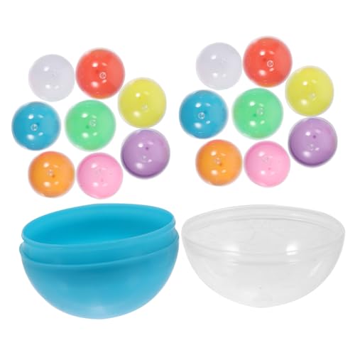 GETAJGHSD 50 Stück Gashapon-Spielzeug Bingo-Spielbälle überraschen Sie leere Kugel Kapseln für Verkaufsautomaten reinigungstabletten kaffeevollautomaten Plastikkugeln lustige Lottokugeln pp von GETAJGHSD