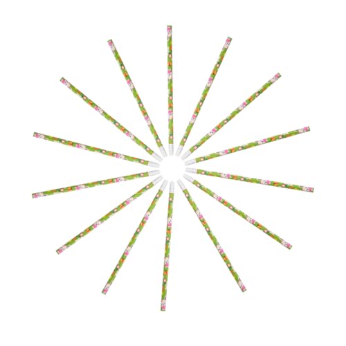 GETAJGHSD 50 Stück Osterstifte, Bunte Frühlings-holzstifte Mit Radiergummi, Lustige Und Ausgefallene Stifte, Kinderstifte, Ideal Für Osterdekorationen Und Schulbedarf von GETAJGHSD