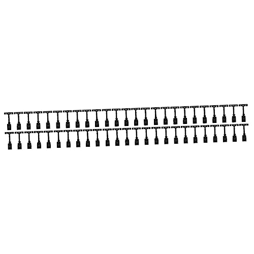 GETAJGHSD 50 Stück Pop-Werbemappe Inhaber Preiskartenklemme Clips für Preisschilder Tag-Clips visitenkarten halterung Schaufensterclip Warenpreisclips Clips für Preisetiketten Plastik Black von GETAJGHSD