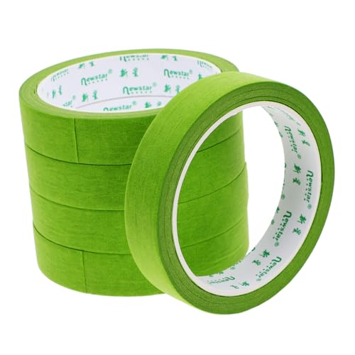 GETAJGHSD 5St Abdeckband verpackungsband Kantenabschlussband sicheres Klebeband DIY Klebeband Trimmband Klebeband zum Lackieren Beschriftungsband breites Klebeband Kunstband Papier Green von GETAJGHSD