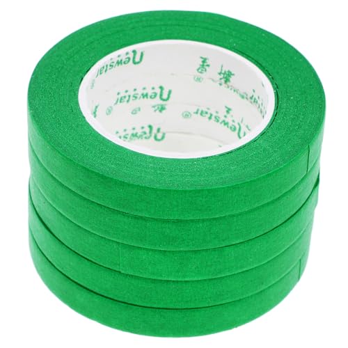 GETAJGHSD 5st Abdeckband Diy Klebeband Auto Sprühband Sicheres Klebeband Auto Klebeband Trimmband Beschriftungsband Kunstband Kantenabschlussband Klebeband Zum Lackieren Green Papier von GETAJGHSD