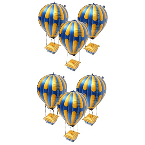 GETAJGHSD 8 Stk Heißluftballon Hochzeitsdeko Ballongas Hochzeitsballon Geburtstagsfeier luftballons hochzeit tischdeko Geburtstagsparty liefert Abschlussfeier Dekorationen Aluminiumfolie von GETAJGHSD