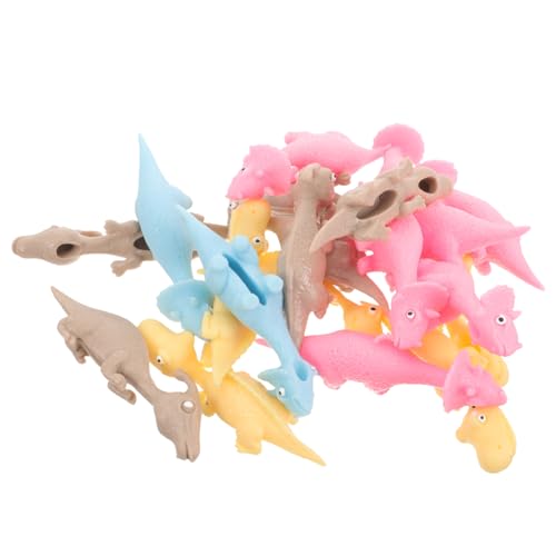 GETAJGHSD Elastische Dinosaurier Spielzeuge Fliegende Dinosaurier Schleuder Für Partys Lustige Finger Spielzeuge Zufälligen Farben Perfekte Mitgebsel Für Dino Partys von GETAJGHSD