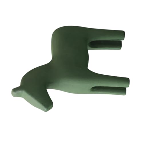 GETAJGHSD Kleine Pferdeverzierung Aus Holz Ornament Kuh Heimdekoration Pferdedekorationen Kommode Kleines Pferdesachen Zimmerdekoration Salon Kleine Pferdefigur Giraffe Green von GETAJGHSD