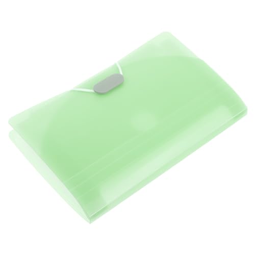 GETAJGHSD Rechnung Ordner aktenordner schreibtischorganizer papiertüten verstausack stauboxen Dokumentenempfangsorganisator Organisator aus Papier expandierender Dateiordner pp Light Green von GETAJGHSD