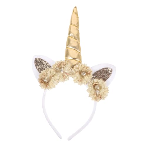 GETAJGHSD einhorn stirnband Haarschmuck für Mädchen Einhornhaar Einhorn-Partybevorzugung hair accessories for einhornpartydeko Einhorn-Horn-Stirnband Einhorn-Kopfbedeckung Harz von GETAJGHSD