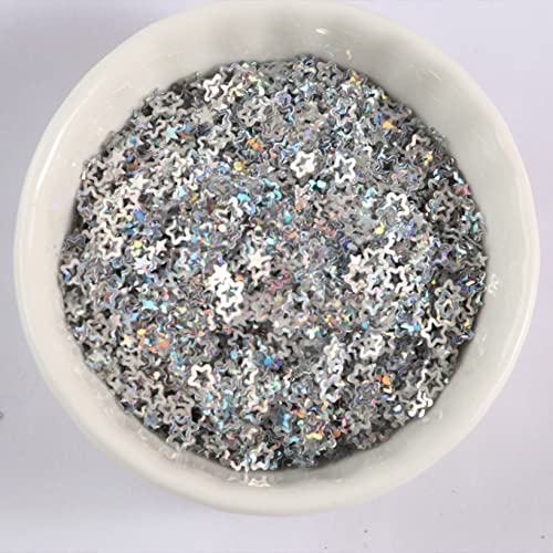 Nähen mit leuchtenden Scheiben, Nähbesatz, 4000 Stück, ausgehöhlte Pflaumenblüten-Pailletten, glitzernde Konfetti-Pailletten, Nageldekoration, DIY-Nähzubehör, Material, Nailart (Größe: 0,15 Zoll)(Lase von GETSTREE