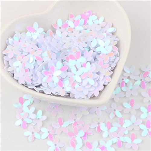 Nähen mit leuchtenden Scheiben, Nähen Trim, Pailletten Cup Fünf-Finger-Blume Pailletten Nähen Pailletten Paillette mit EINEM Loch for Handwerk DIY Kleid Kleidungsstücke Dekor (größe: 0,39 in Tasse Blu von GETSTREE