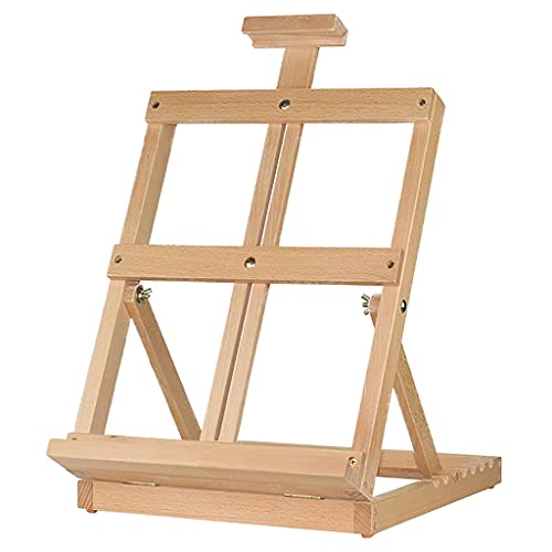 Starke und langlebige tragbare Kunststaffelei, 30,5 x 35 x 58 cm, Holz-Tischstaffelei, Zeichenbrett, professionelles Kunst-, Skizzen- und Zeichen-Set für Anfänger, Kinder und erwachsene Künstler von GFDIOBNOJEIWHIW