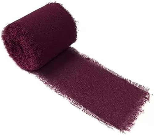 1 Rolle Chiffon-Seidenband für Einladungsdekoration, 4 cm x 5 m, rosa Bänder für Brautsträuße, Geschenkverpackungen, Tischfarbe 16 – 4 cm x 5 m von GFFJHGGD