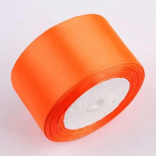 20 Meter/Los 6 mm 10 mm 15 mm 20 mm 25 mm 40 mm 50 mm Satinbänder, dekorative Geschenkbox-Verpackungsgürtel, DIY, handgefertigtes Kunsthandwerk, orange, 15 mm, 22 Meter von GFFJHGGD