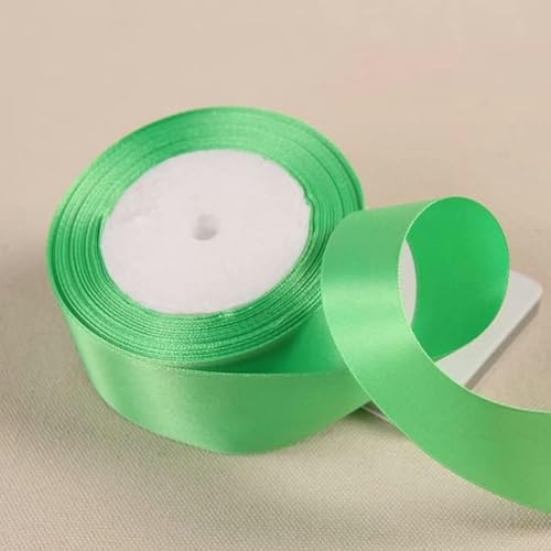 25 Yards/Rolle, 40 mm, Polyesterband, zum Verpacken von Weihnachtsfeiern, zu Hause, zum Selbermachen von Geschenken, Dekorationsbändern, handgefertigten Bändern-52 Fruchtgrün-50 mm von GFFJHGGD