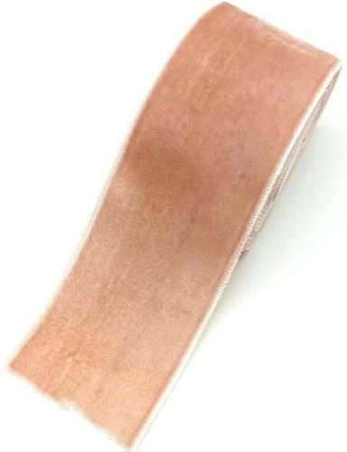 3 Rollen, 2 Yards, 40 mm, Samtband, Party-Dekoration, handgefertigtes Band, Geschenkverpackung, Haarschleife, DIY, Pastellrosa von GFFJHGGD