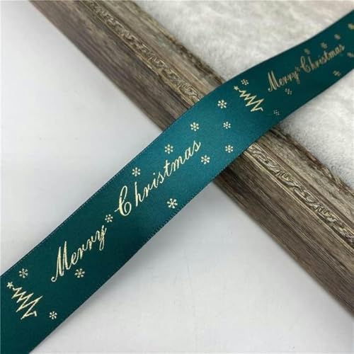 3 Rollen 10 mm 15 mm 25 mm 5 Yards Weihnachtsband Druckpolyesterband für handgefertigte Schleife Weihnachtsdekorationen DIY Geschenkverpackung-12–10 mm 5 Yards von GFFJHGGD