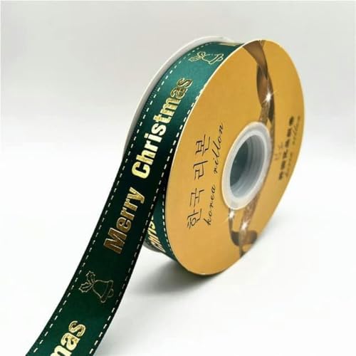 3 Rollen 5 Yards 25 mm Weihnachtsband Bedrucktes Polyesterband für handgefertigte Schleifenparty-Weihnachtsdekorationen DIY-Verpackungen-21-5 Yards 25 mm von GFFJHGGD