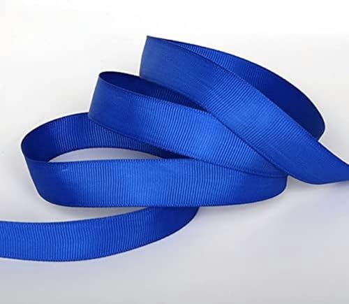 5 Yards/Los 7 mm 10 mm 15 mm 20 mm 25 mm 38 mm buntes Ripsband für Dekorationsband, Weihnachtsbastel-Geschenkpapier, Satin-Blau-15 mm, 5 Yards von GFFJHGGD