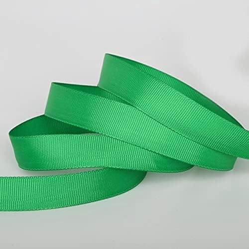 5 Yards/Los 7 mm 10 mm 15 mm 20 mm 25 mm 38 mm einfarbiges Ripsband, Partydekoration, Weihnachtsband, Geschenkpapier-Grün-20 mm 5 Yards von GFFJHGGD