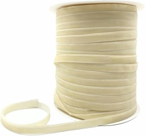 5 Yards 10 mm Khaki Glitzer Samtband Stirnband Clips Schleife Dekoration-14-5 Yards 10 mm von GFFJHGGD