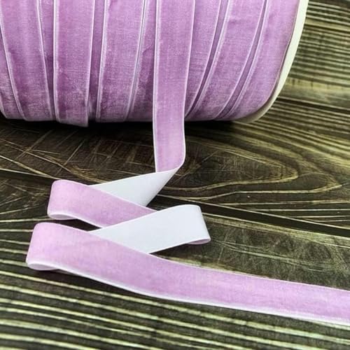 5 Yards 6–25 mm Samtband für Partydekoration, handgefertigtes Band, Geschenkstraußverpackung, DIY-Haarschleifen, Weihnachtsbänder-0082-10 mm, 5 Yards von GFFJHGGD