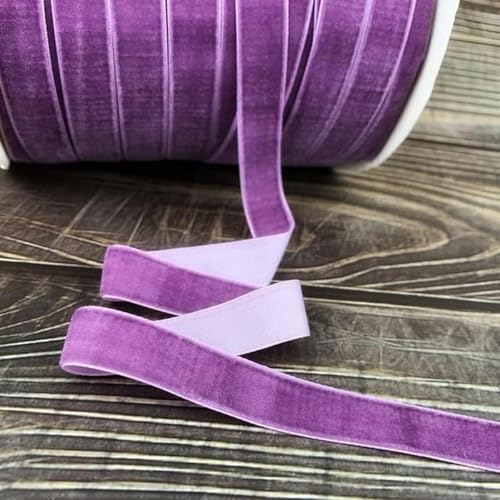 5 Yards 6–25 mm Samtband für Partydekoration, handgefertigtes Band, Geschenkstraußverpackung, DIY-Haarschleifen, Weihnachtsbänder-0199-6 mm, 5 Yards von GFFJHGGD