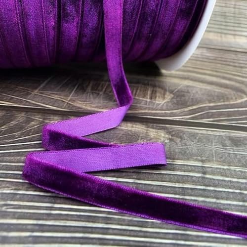 5 Yards 6–25 mm Samtband für Partydekoration, handgefertigtes Band, Geschenkstraußverpackung, DIY-Haarschleifen, Weihnachtsbänder-0229-15 mm, 5 Yards von GFFJHGGD