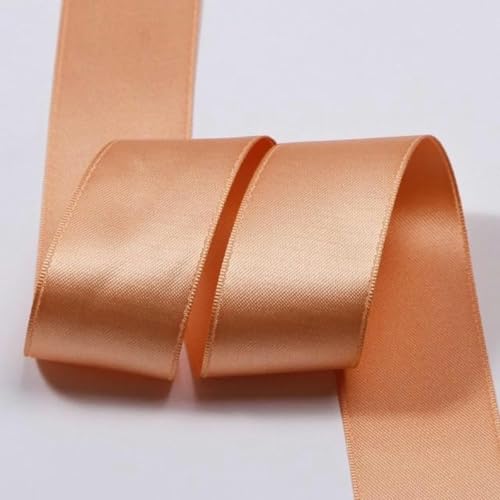 Polyester-Satin-Baumwollbänder 3 5 7 10 16 25 38 mm 1 Zoll Schleife Schmuck Blumenkuchen Geschenkbox Verpackung Rosa Riemenband-003-16 mm 50 Yards von GFFJHGGD