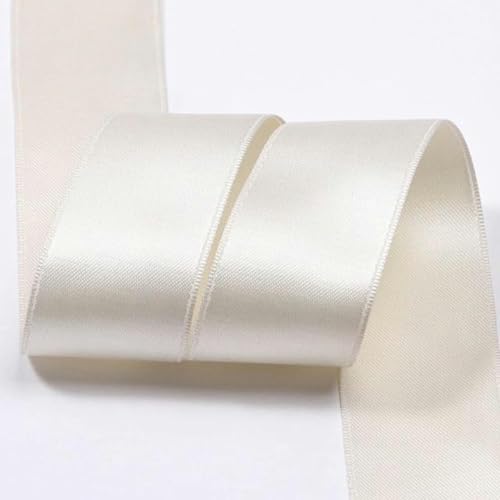 Polyester-Satin-Baumwollbänder 3 5 7 10 16 25 38 mm 1 Zoll Schleife Schmuck Blumenkuchen Geschenkbox Verpackung Rosa Riemenband-006-10 mm 50 Yards von GFFJHGGD